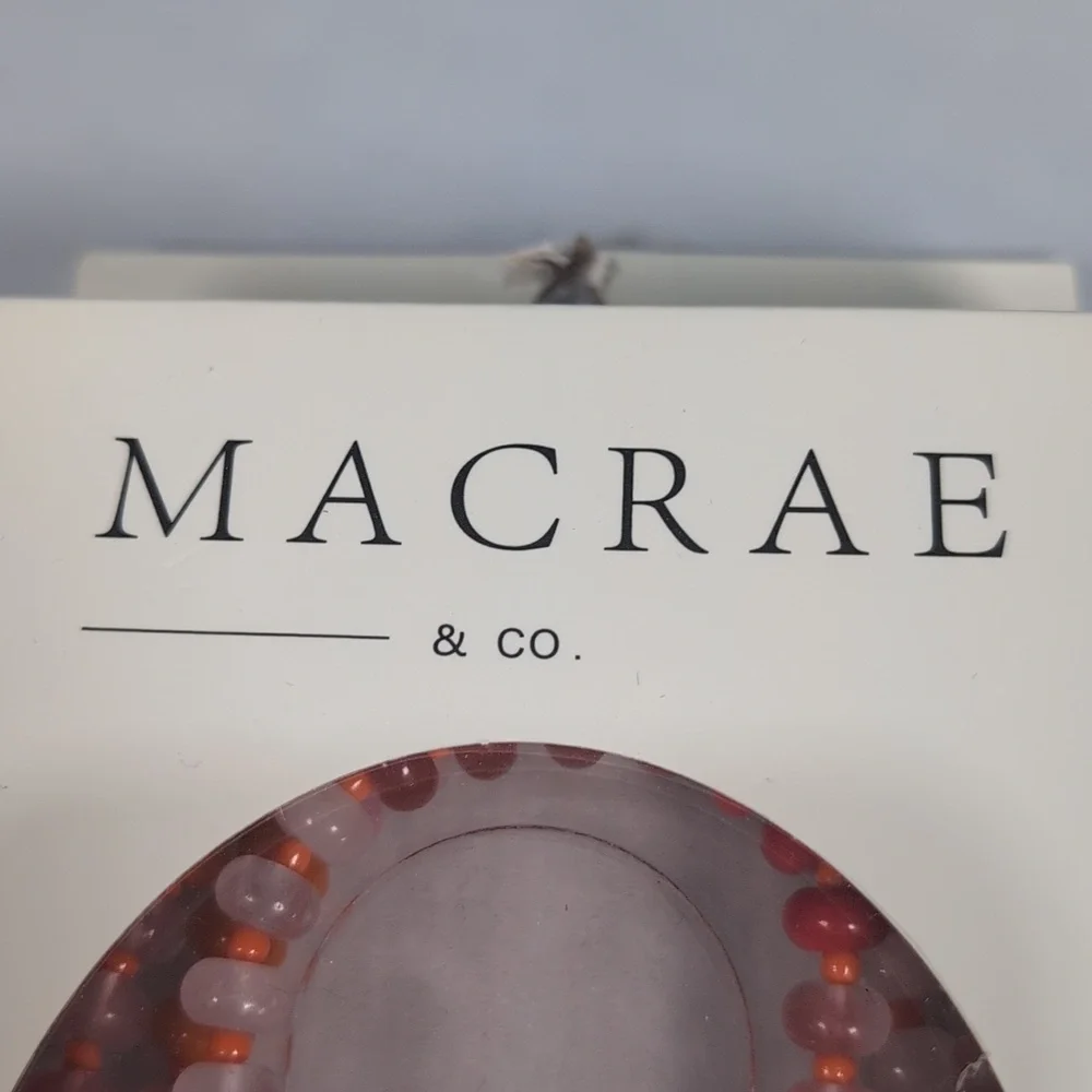 Macrae Phone Crossbody Strap Gold Plated with Natural Stones Orange